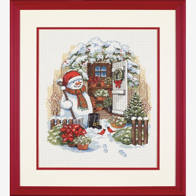 Garden Shed Snowman by Dimensions