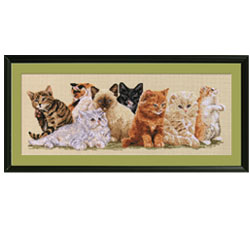 Kittens In A Row by Janlynn
