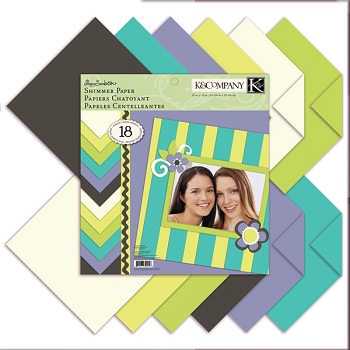Poppy Seed 12x12 Shimmer Paper Pad by K&E company