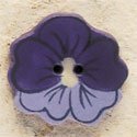 Purple Pansy button by Debbie Mumm