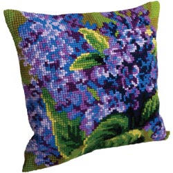 Lilas Simple Pillow by Collection d'Art