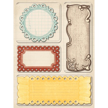 Wild Saffron Die-Cut Tags