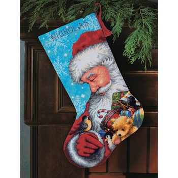 Santa and Toys Stocking by Dimensions