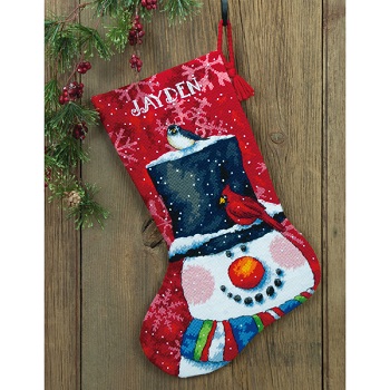 Snowman and Friends Stocking by Dimensions