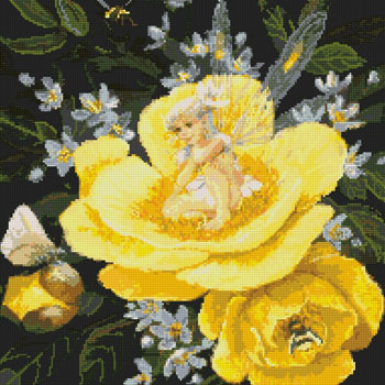 Yellow Peony Fairy by Kustom Krafts