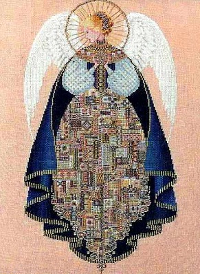 Angel of Love cross-stitch chart