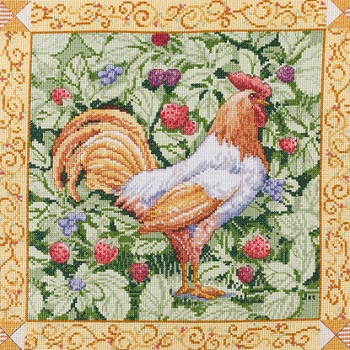 Berry Patch Rooster by Bucilla