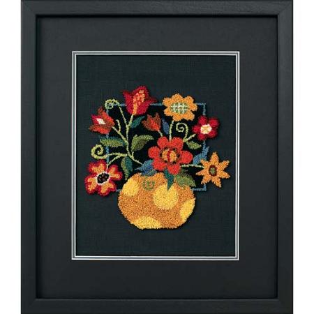 Floral on black by Dimensions
