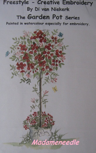 The Rose Tree-printed panel by Di van Niekerk