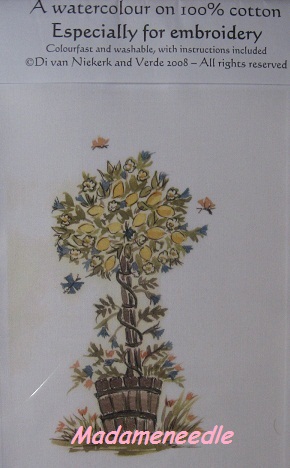 Lemon Tree-printed panel by Di van Niekerk