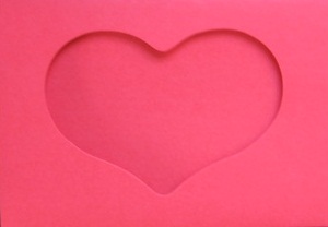 Large Needlework Card-Heart Opening