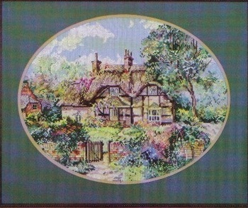 The ginger cottage cross-stitch chart