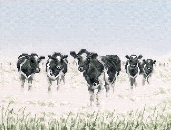 Cows in morning Mist by Lanarte
