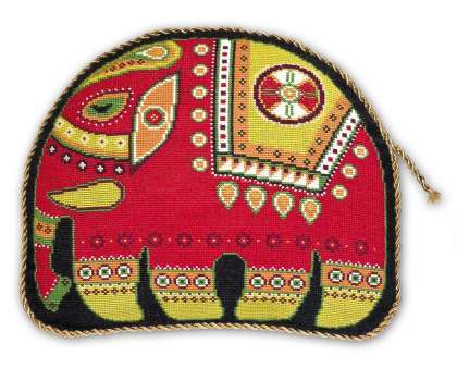 Elephant Pillow by Riolis
