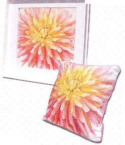Dahlia pillow/pictire by Thea Gouverneur