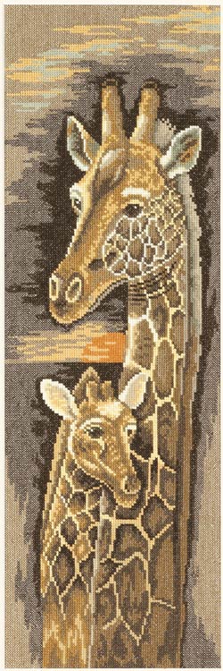 Giraffe and Baby - Love & Devotion by Lanarte