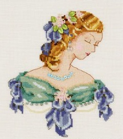Portrait of Lauren in Blue by Nora Corbett