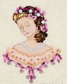 Portrait Of Caroline In Pink by Nora Corbett