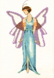 Jade Blue Spring Garden - Pixie Couture Collection by Nora Corbett