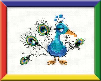 Small peacock by Riolis