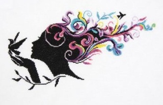 Girl With Flower Hair by Lanarte