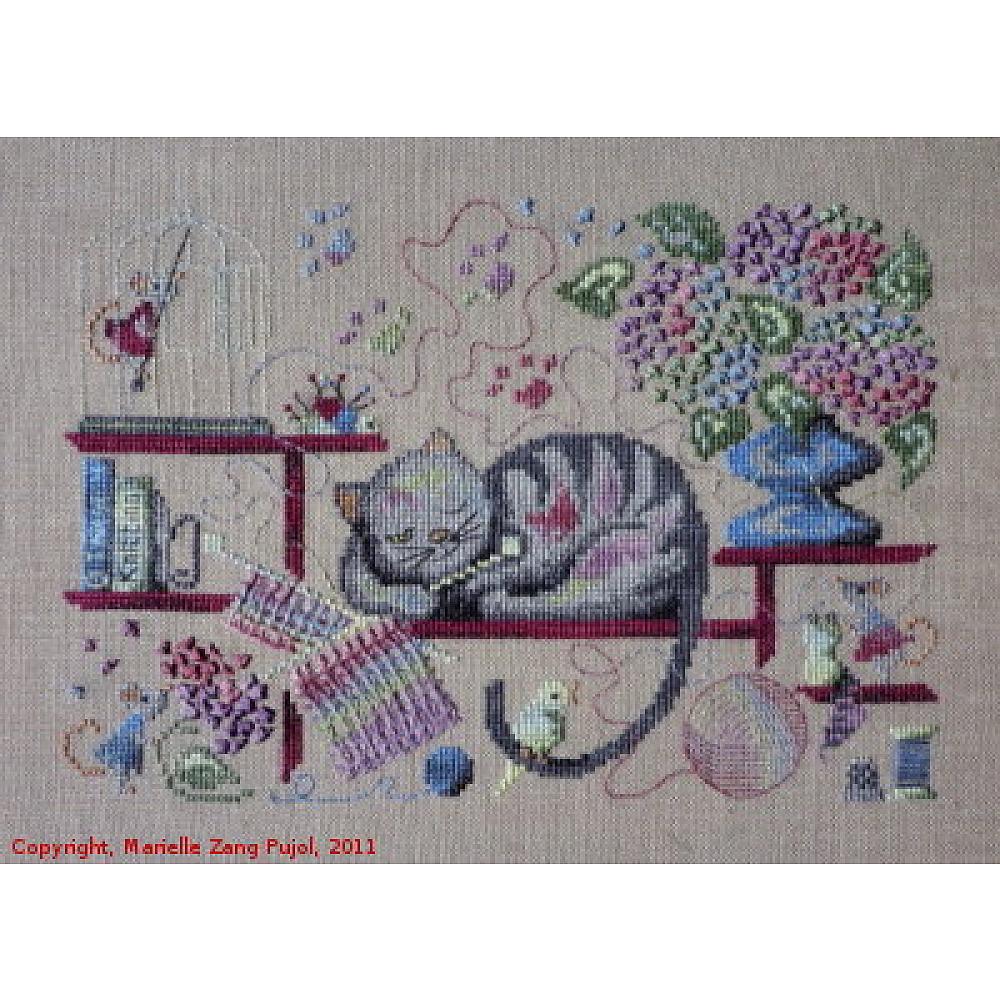 Knitting Cat A56 Filigram