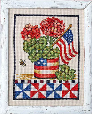 Bobbie G Designs Patriotic Geranium