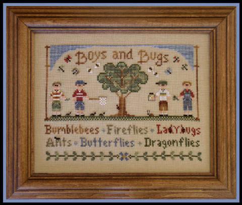 Country Cottage Needleworks Boys and Bugs