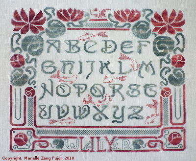 Filigram ABC Art Nouveau Water Lily