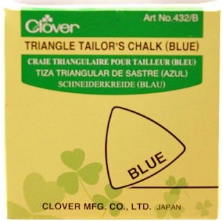 Blue Triangle Tailor's Chalk by Clover