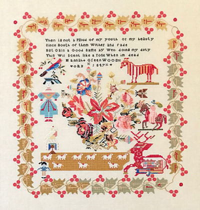 Queenstown Sampler Designs Hannah Greenwood 1847 England