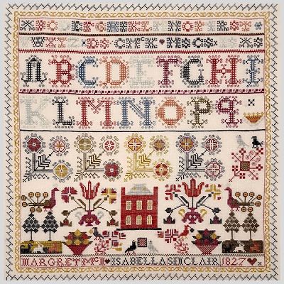 Giulia Punti Antici Isabella Sinclair 1827 Sampler