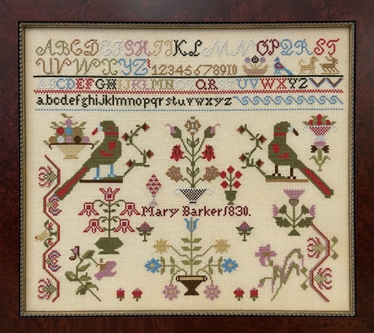 Just Stitching Along Miss Mary Barker 1830