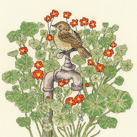 Bothy Threads BTXFY4 Nasturtium Garden by Fay Miladowska