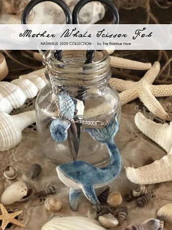 The Primitive Hare Mother Whale scissor fob