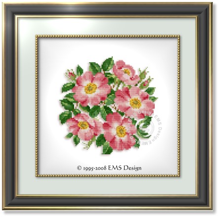 Ellen Maurer- Stroh Wild Roses Bouquet