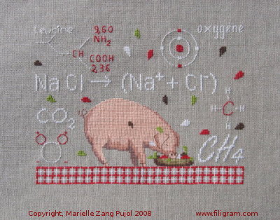 Filigram Study of molecules little pig, A12