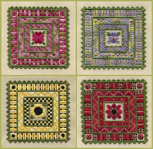 Laura Perin Four Floral Squares