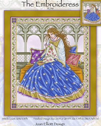 Joan Elliott An Embroideress