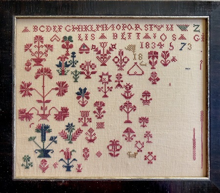 Shakespeare's Peddler Lisabetta's Marking Sampler