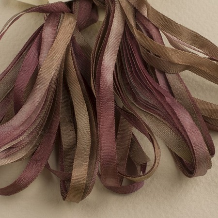 Treenway 3.5mm silk ribbon Montano- Eucaliptus Bark