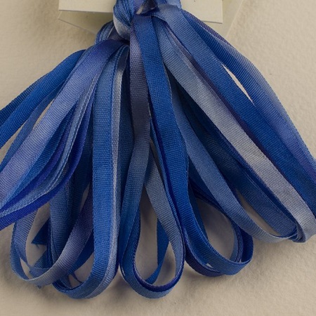 Treenway 3.5mm silk ribbon Montano- Delphinium