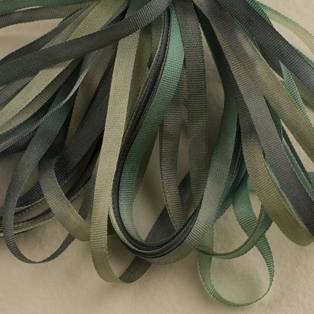Treenway 3.5mm silk ribbon Montano- Forest