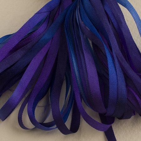 Treenway 3.5mm silk ribbon Montano- Iris
