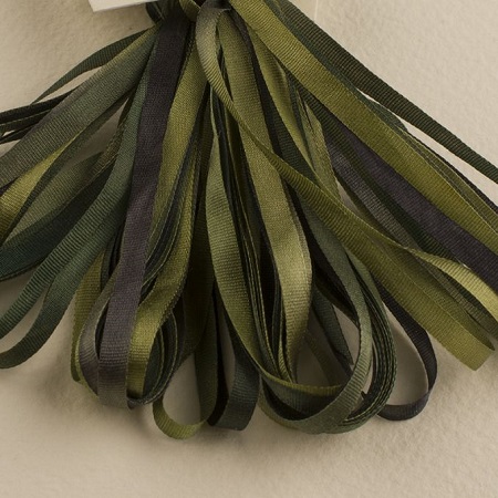 Treenway 3.5mm silk ribbon Montano- Mangrove