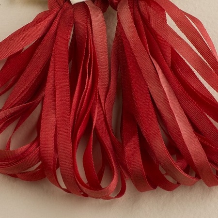 Treenway 3.5mm silk ribbon Montano- Poppy