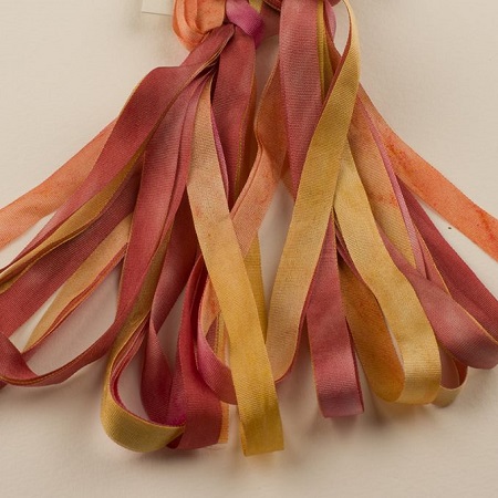 Treenway 7mm silk ribbon Montano- Autumn Mums