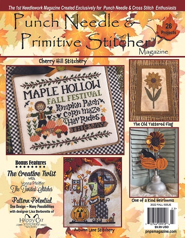 Punchneedle and Primitive Fall 2022 printed issue