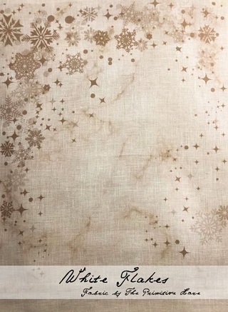 The Primitive Hare White Flakes linen 30 ct