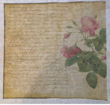 The Primitive Hare Wild rose 30ct linen
